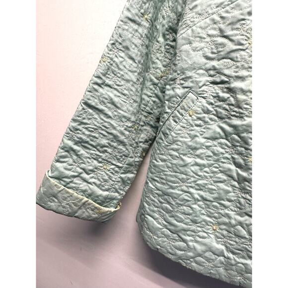 VTG Sigrid Olsen Quilt Grandma Jacket Festival Grandmacore Size Petite S Sequins - Picture 3 of 12